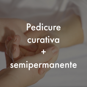 Pedicure curativa + semipermanente